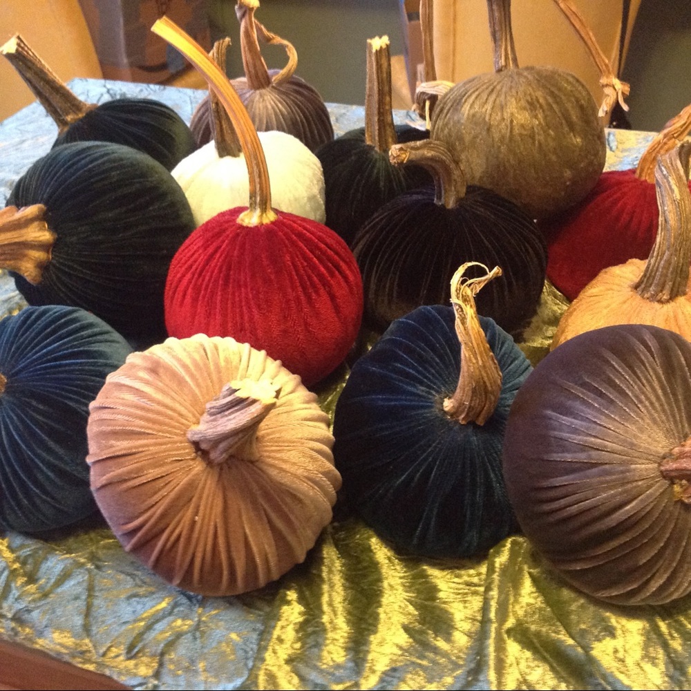 Velvet pumpkins
